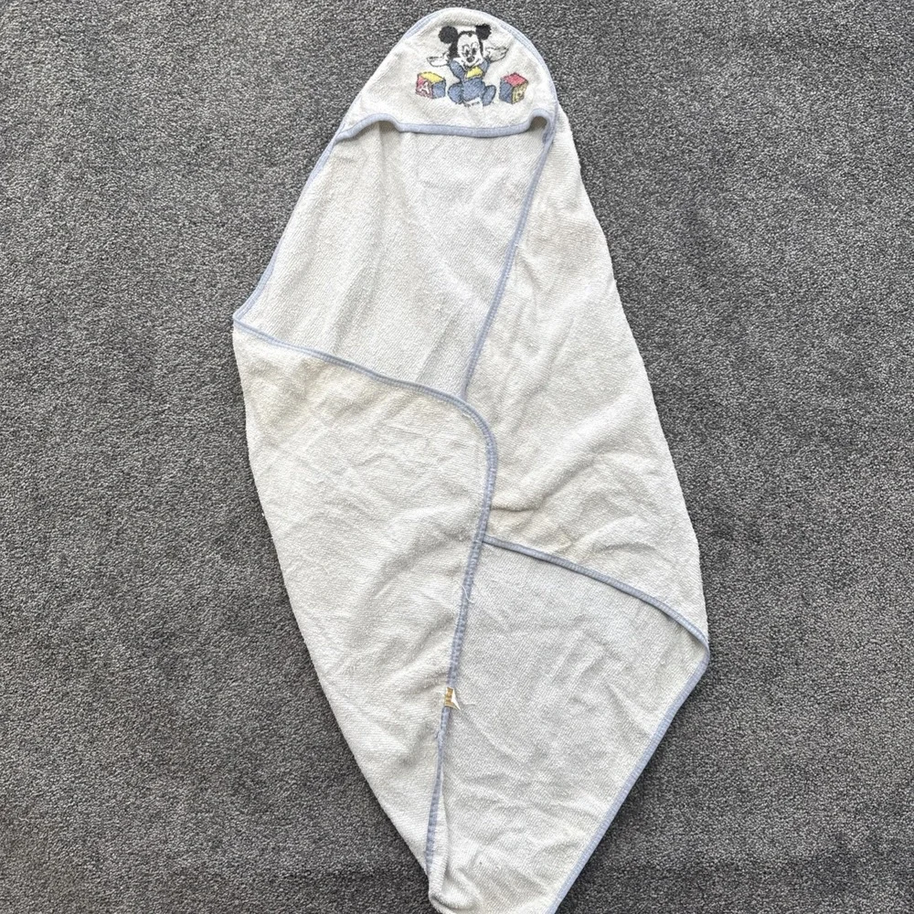 VTG Infant Dundee Towel Robe Disney Bath Made in USA